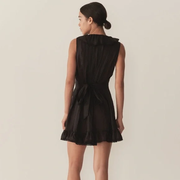 Doen Black Ruffle Mini Dress - Picture 3 of 8